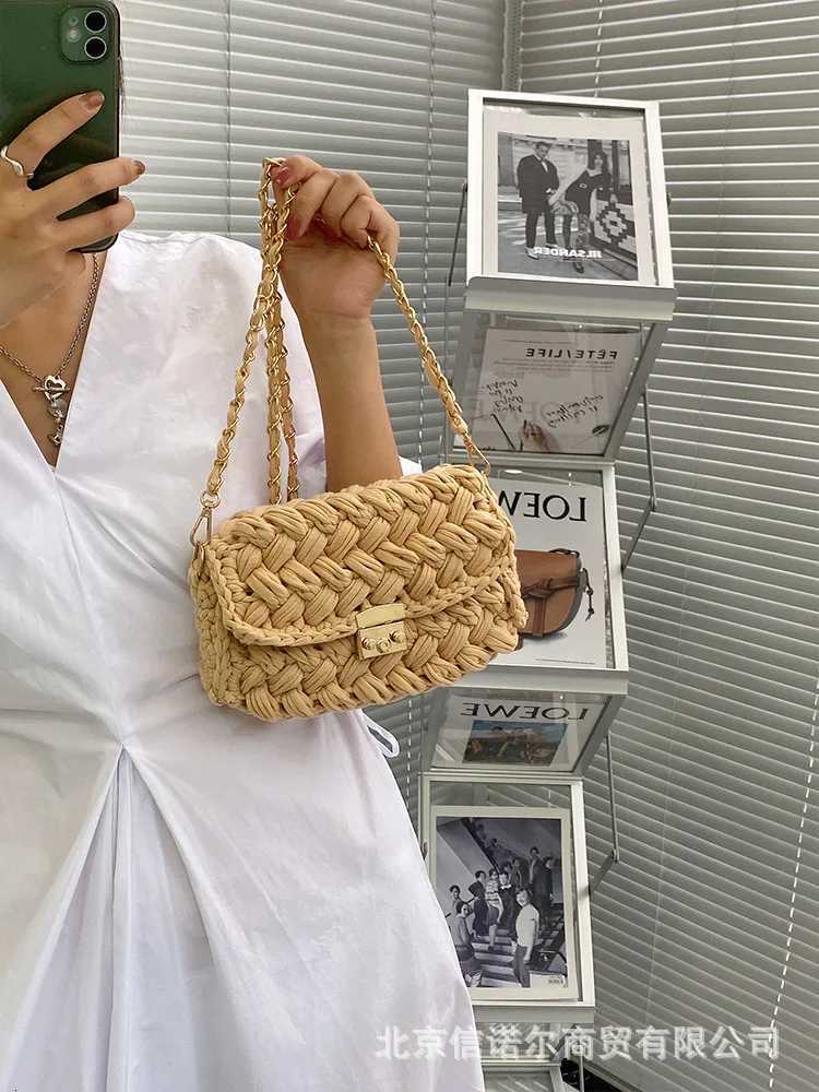 Fashion Rope Woven Women Shoulder Bag Designer Chains Crossbody Bags for Women 2021 Small Braided Square Flap Phone Purse Lady Y250719