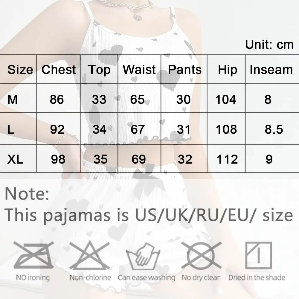 Summer Thin Pajamas Solid Color Polyester Leisure Suit Homewear Set Sling Shorts Ladies 250717