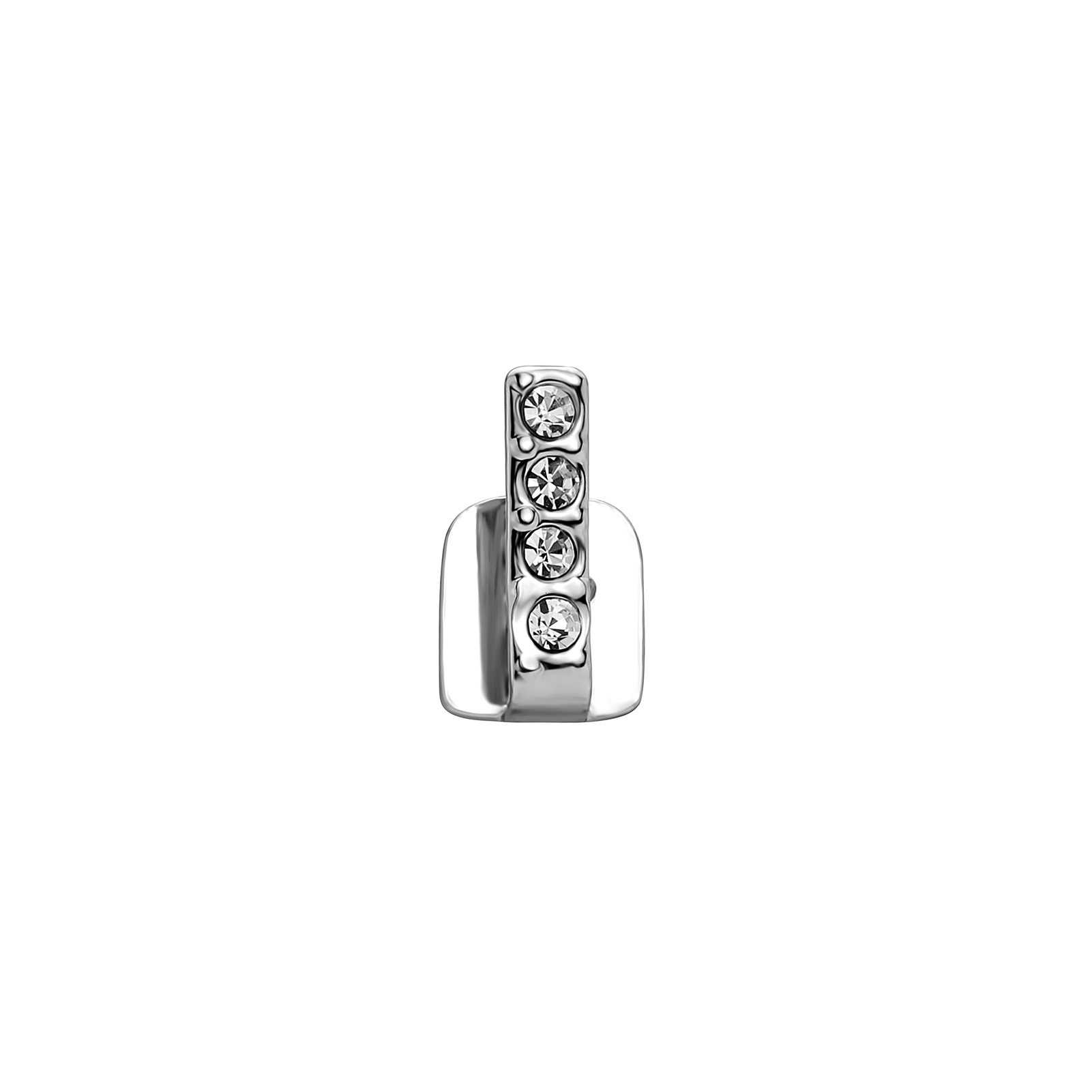 Single Vertical Bar Hollow Two-Tone Grillz Daily Street Cool Iced Out Gold Teeth Hip Hop Versatile Accessory