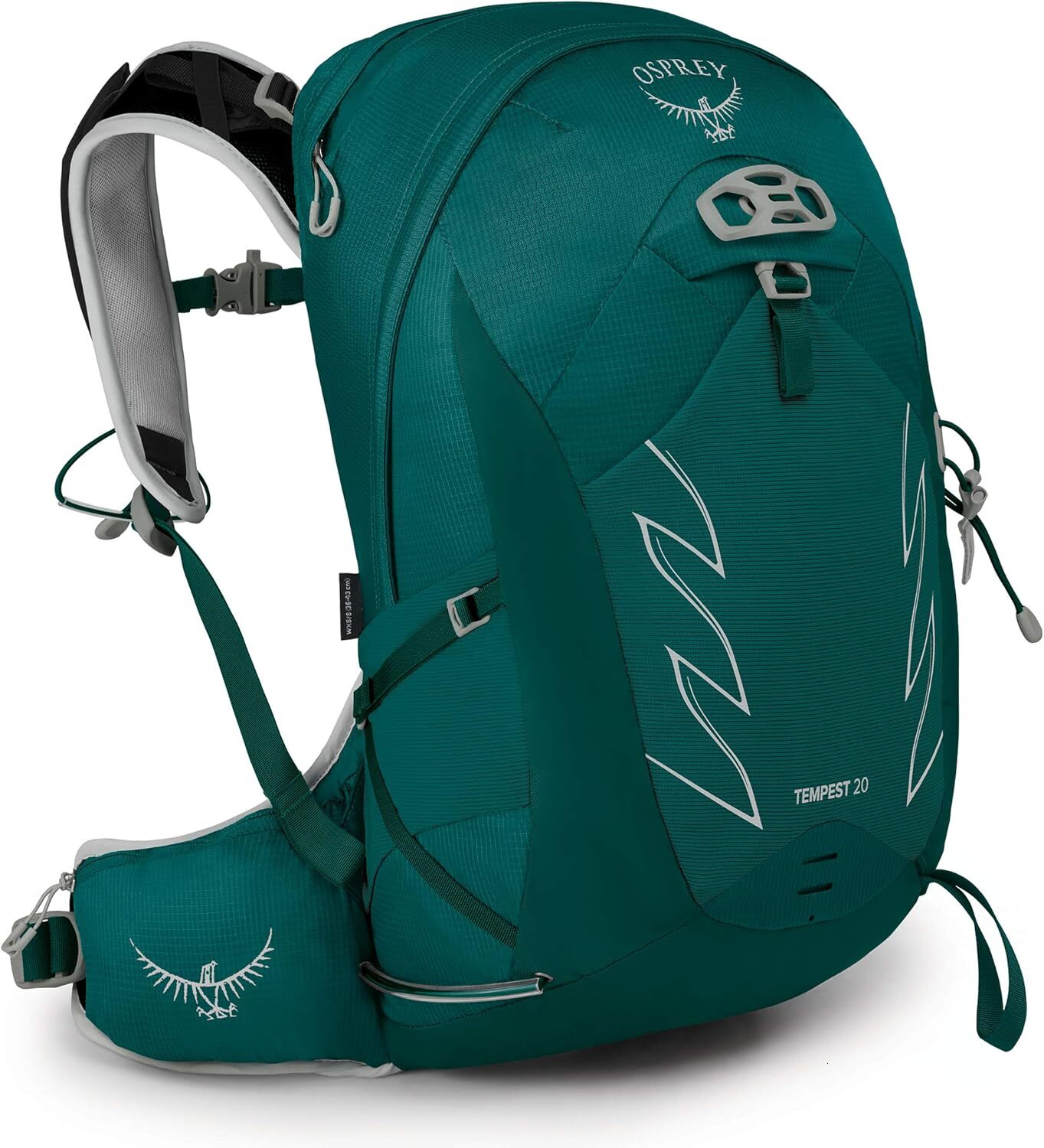 YMX 20L Women's Hiking Backpack with Hipbelt, Jasper Green, WXS/S