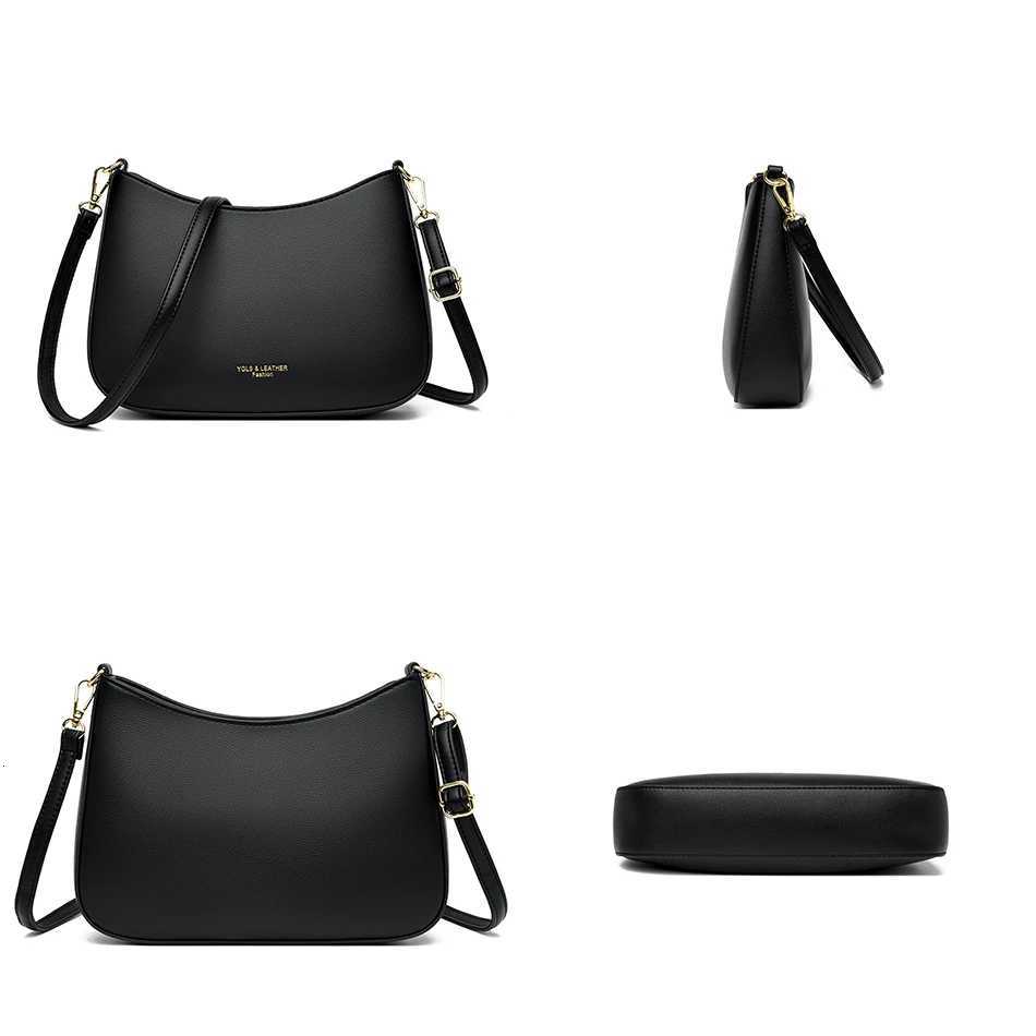 High Quality Underarm Shoulder Bags for Women 2024 Solid Color New Texture Leather Crossbody Bag Designer Handbags Sac Y250719