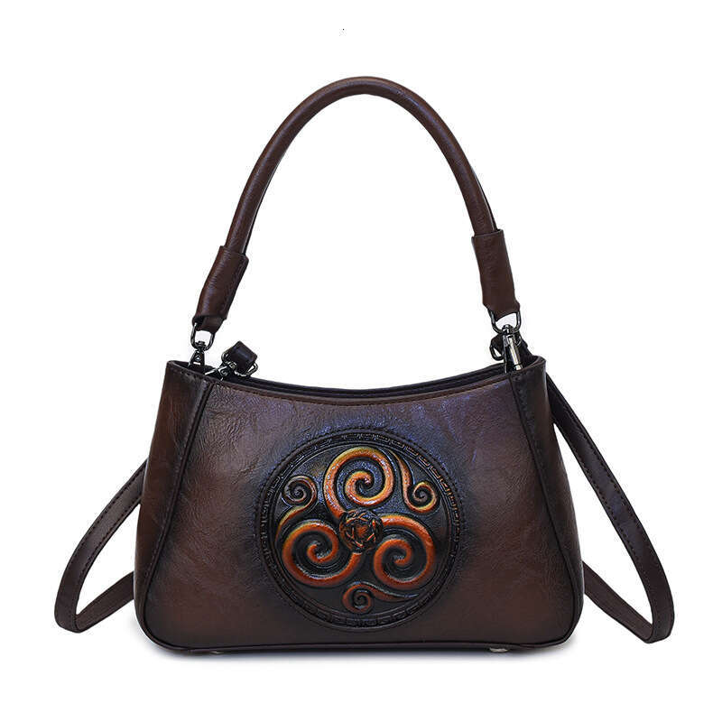 2025 New Shoulder Soft Leather Casual Versatile Textured Crossbody Niche Design Commuter Bag