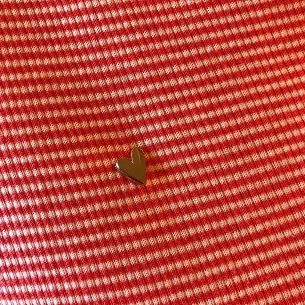 Tiny Gold Plated Heart Enamel Pin Gold Plated Wedding Love Badge Brooche Small 250715