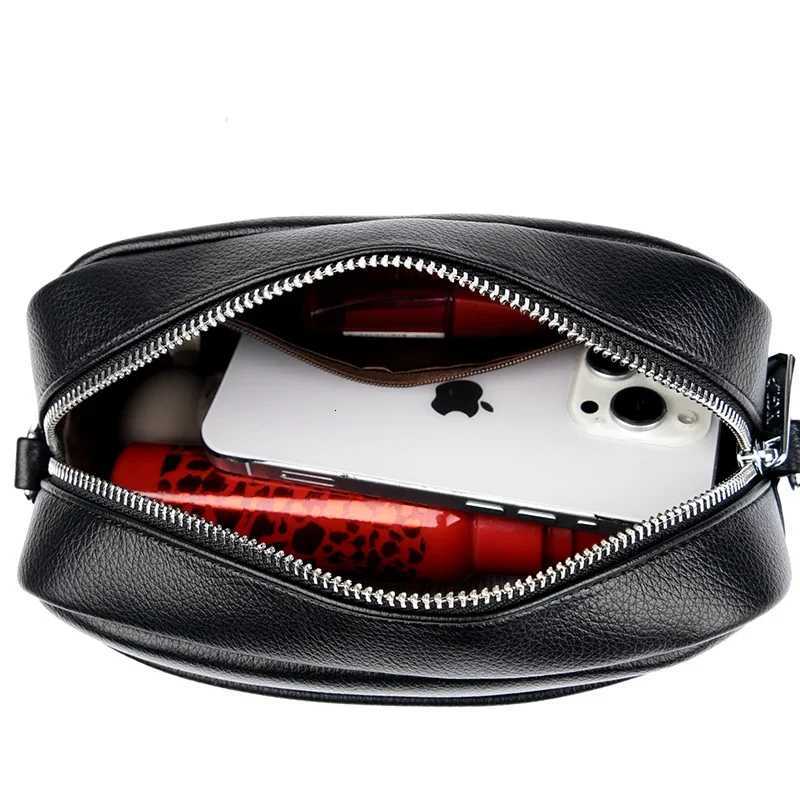 New 2024 Womens Shoulder Bag 100% Layer Cowhide Female Messenger Bags Trendy Designer Casual Handbag Wallet Sac A Main Y250719