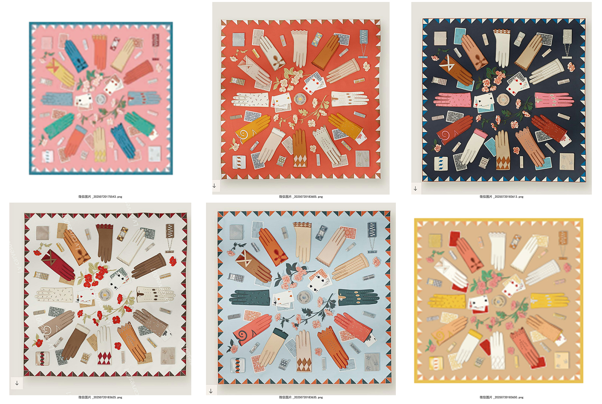 90 Square Scarf Glo… - image