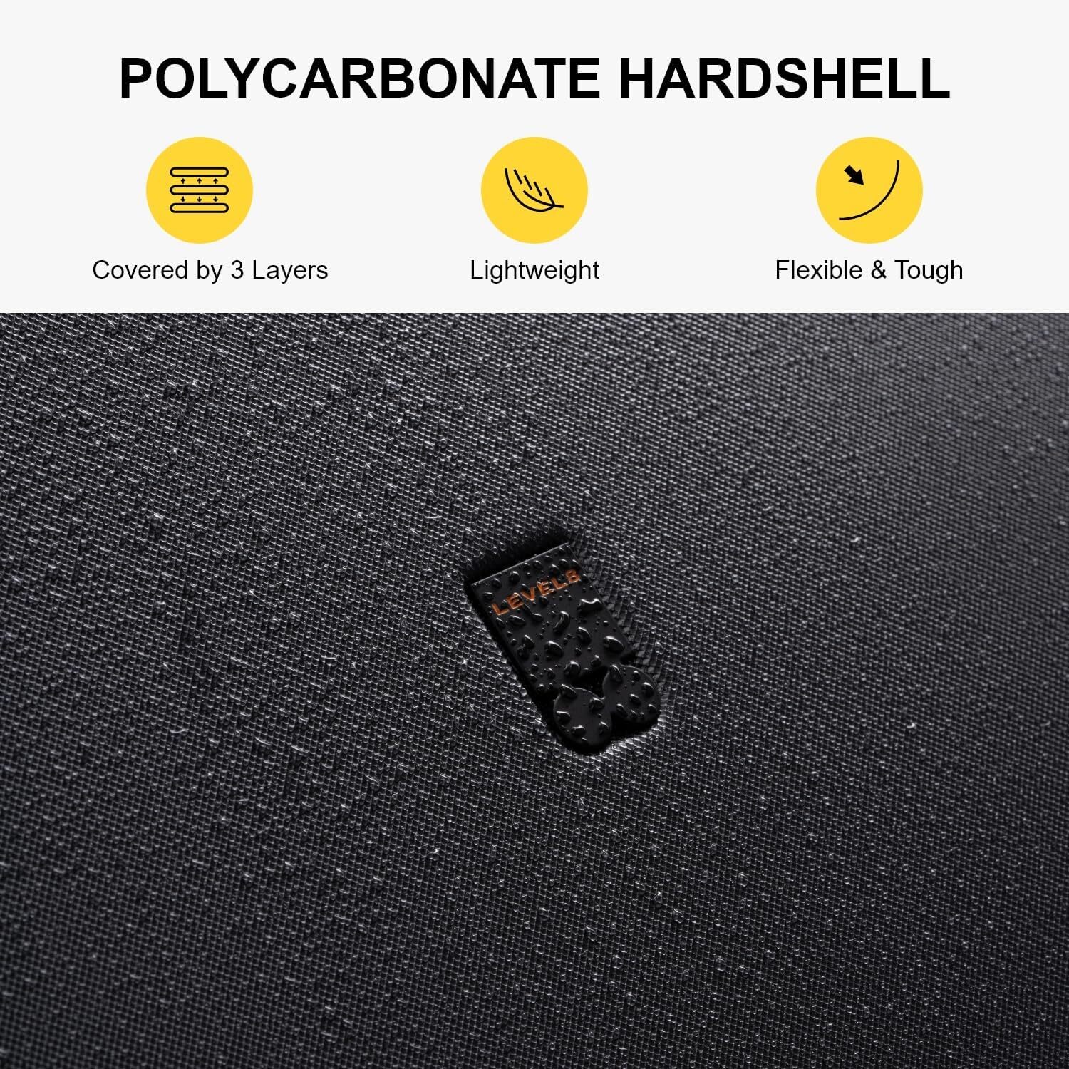 DHYMX LEVEL8 Checked Lage, Large Suitcase, Lightweight Luminous Textured Tsa Approved Medium designer bag Hardside Lages with 8 Spinner Wheels, 24 Inc