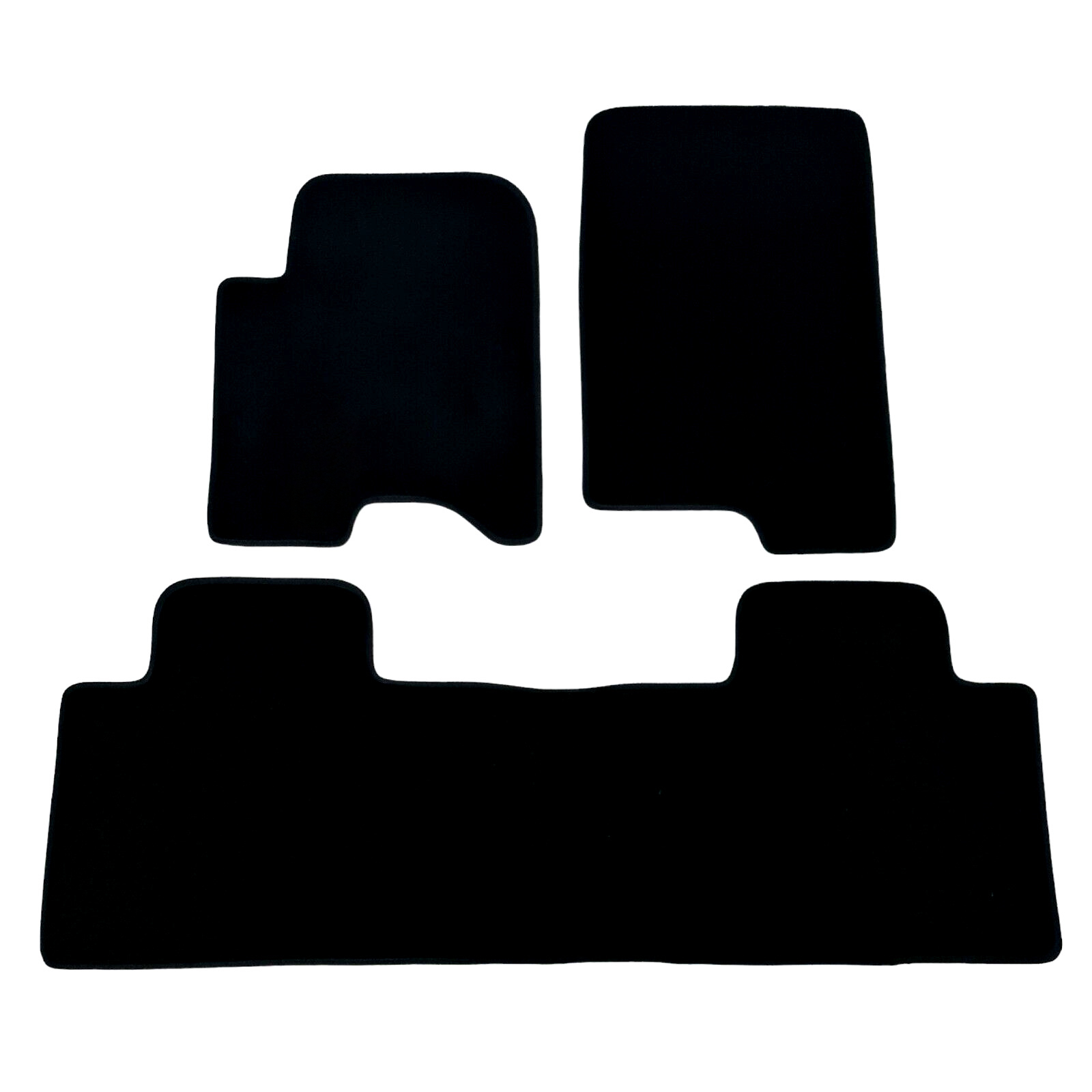 Car Floor Mats For SsangYong Musso Grand Waterproof Velour Black Carpet Liners