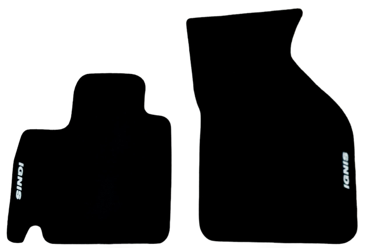 Front Car Floor Mats Velour For Suzuki Ignis Waterproof Black Rugs Carpet Liners