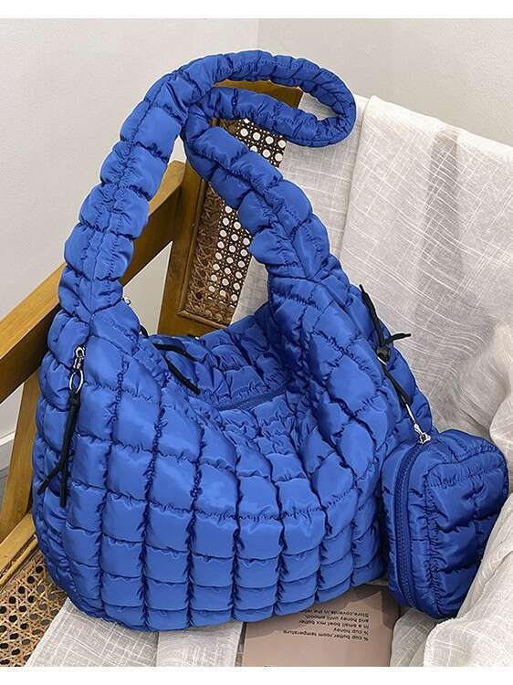 Pleated Cloud Fashion Single Shoulder Crossbody Dumpling Large Capacity Down Cotton Underarm Women's Bag