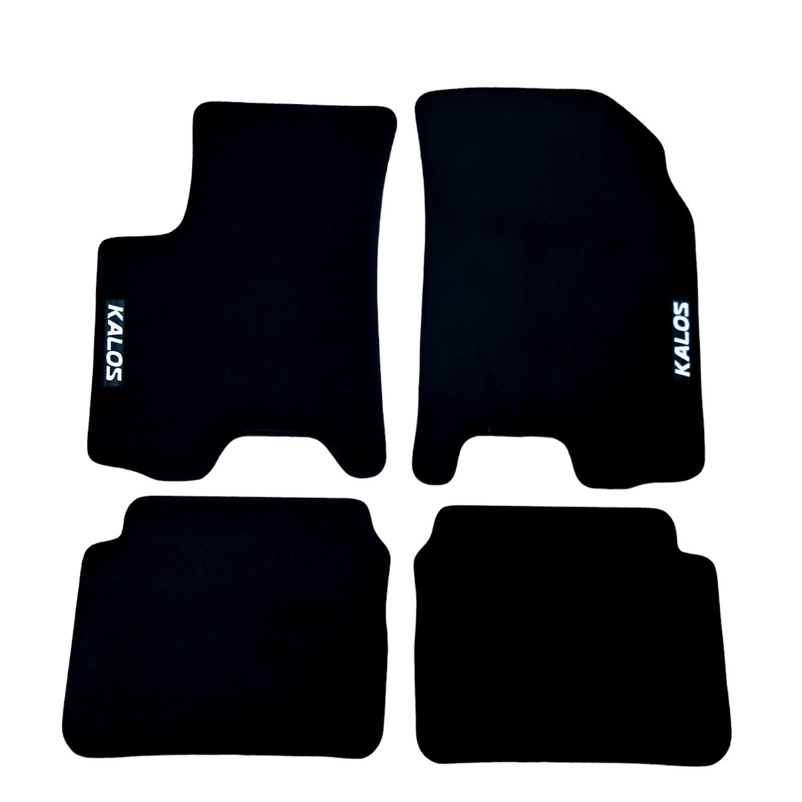 Car Floor Mats For Chevrolet Kalos Velour Waterproof Black Carpet Auto Liners