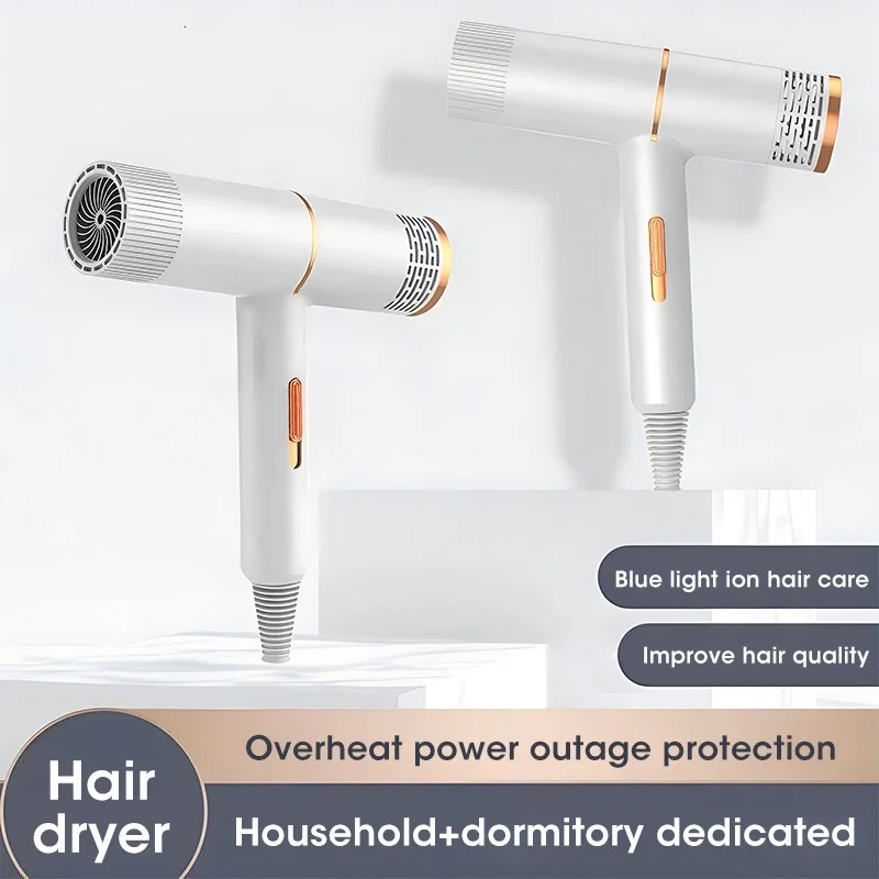 Professional Hair Dryer Strong Wind Salon Dryer Air and Cold Air Wind Negative Ionic Hammer Blower Dry Electric Hair Dryer 250717