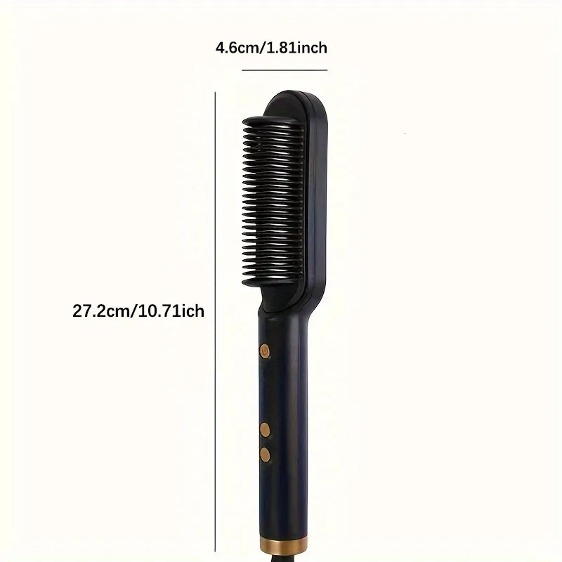 1 piece of straight hair comb 2in1 electric curling styling tool multifunctional straightener 250716
