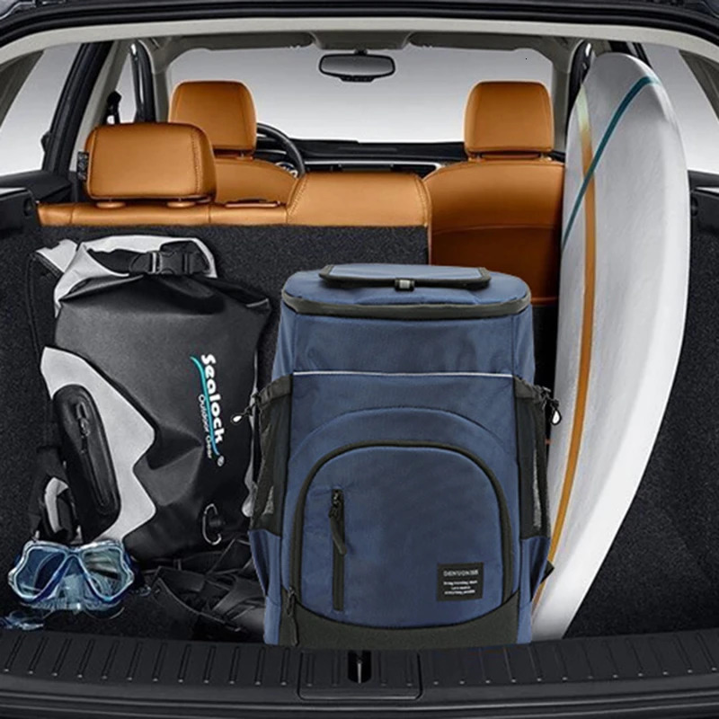 Refrigerator Bags Soft Insulated Cooler Backpack Thermal Isothermal Fridge Travel Outdoor Beach Ice Beer Backpack 30L 250717