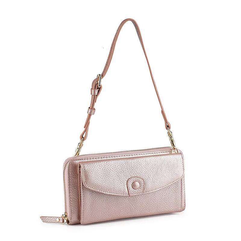 Multifunctional Genuine Purse Bag 2025 New Card Holder Women Wallet Fashion Ladies Real Cow Leather Clutch