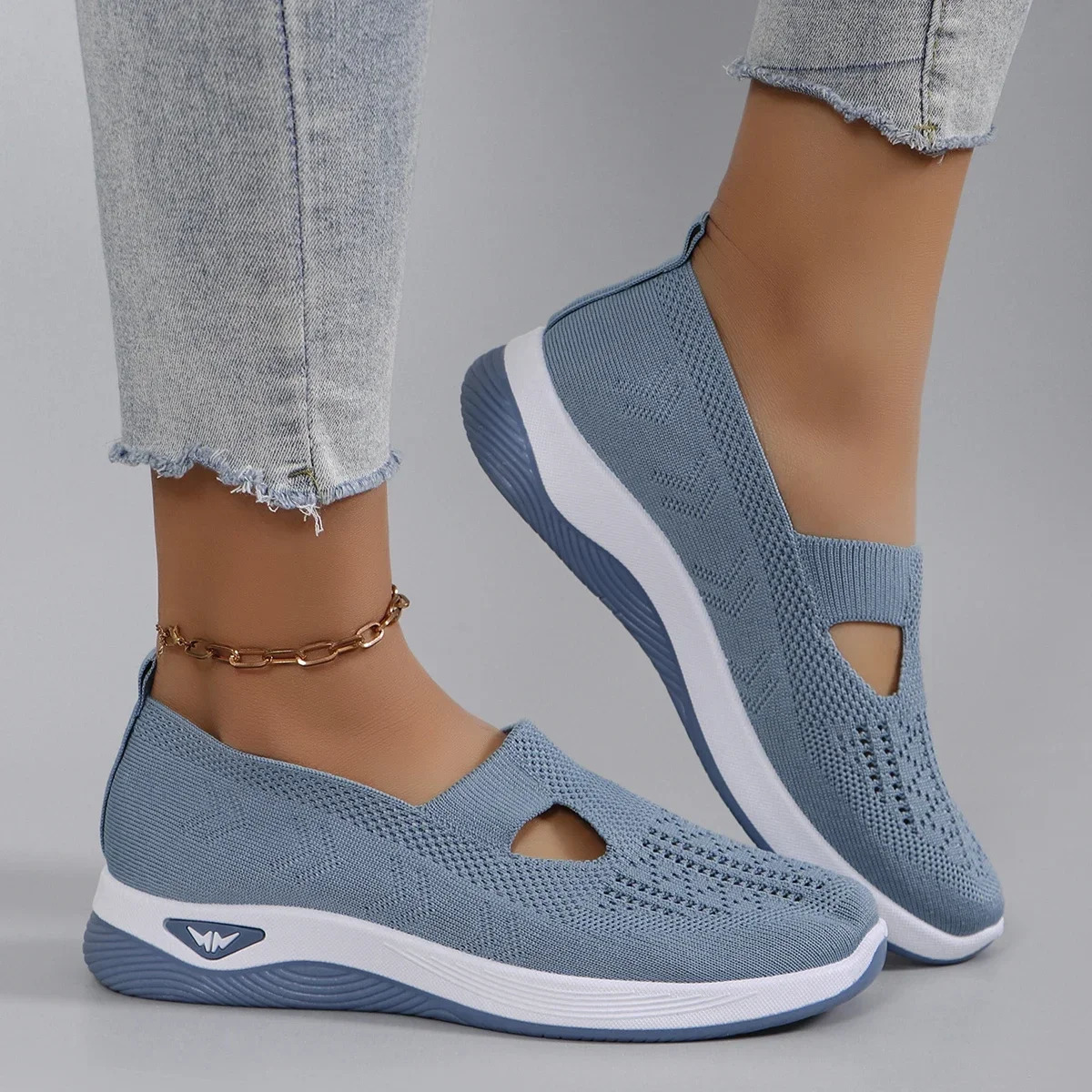 Womens Shoes 2025 Spring Middle aged and Elderly Mom Shoes Soft soled Breathable Womens Casual ShoesSports Shoes 250717