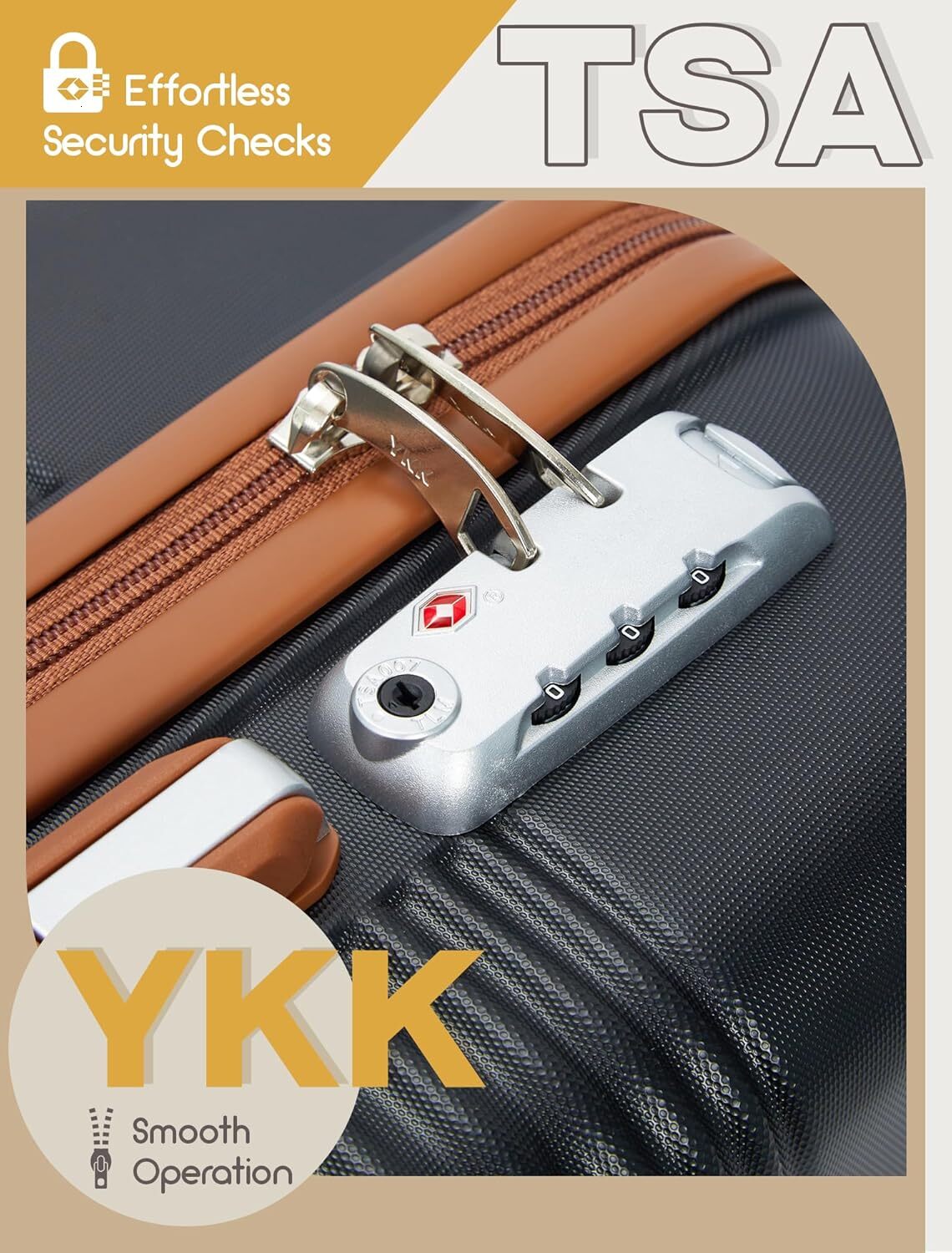 DHYMX CONCEPTEN Sets designer bag 5 Piece, Suitcases Wheels, Hardshell Suitcase Set, ABS Carry on Set with TSA Lock, Travel Lage