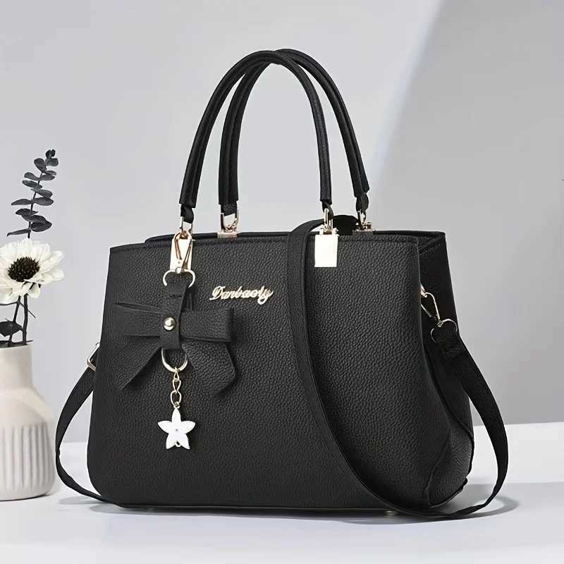 Elegant Shoulder Bag with Bowknot Decoration Multiple Compartments Fashion Handbag Suitable for Work Party and Daily Use Y250719
