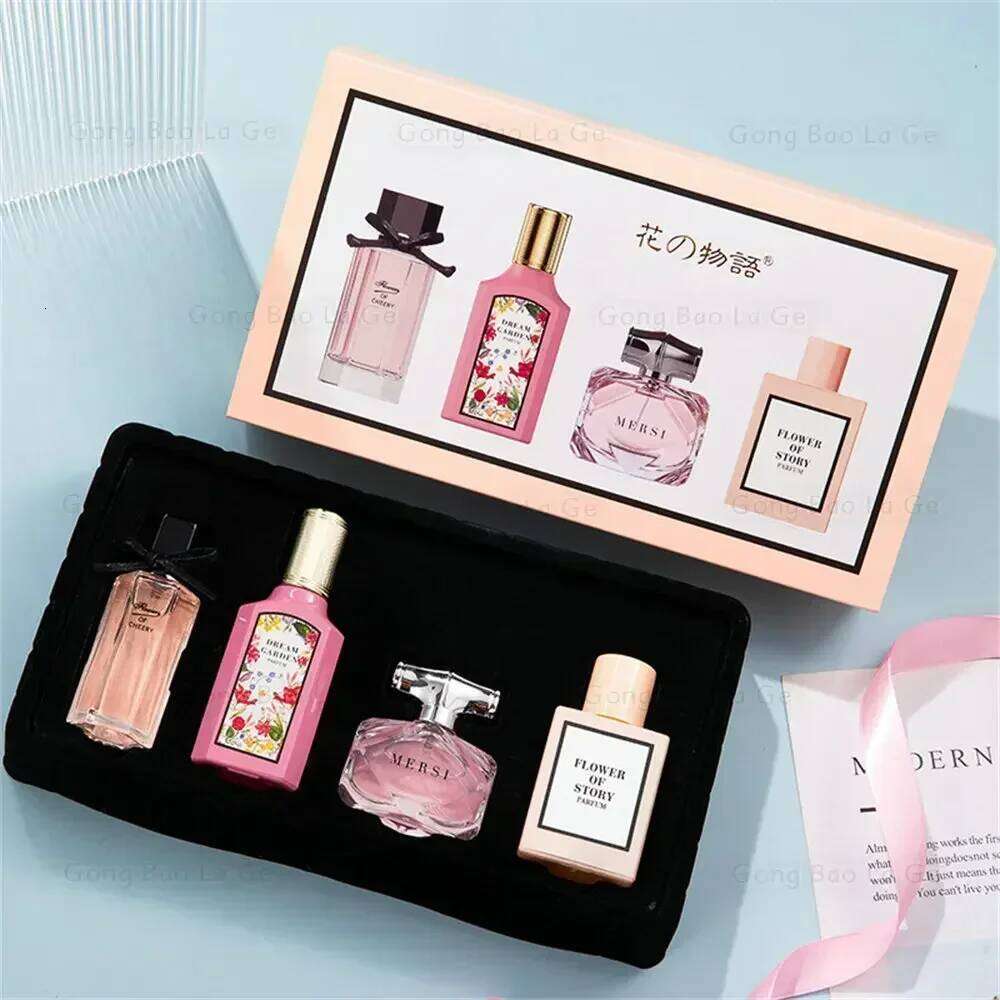 Gift Box 110ml Four Piece Set Women Fragrance Perfume Balminess Pheromone Eau De Parfum Floral Scent Toilette X250720