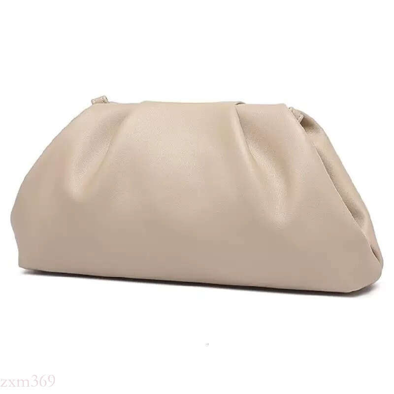 New Knitted Striped Clutch Work Cloud Large Capacity Daily Versatile Cosmetic Clip Bag for Women