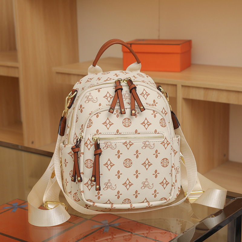 Backpacks fashion new backpacks retro printed letters large capacity travel three backpacks for women 2025