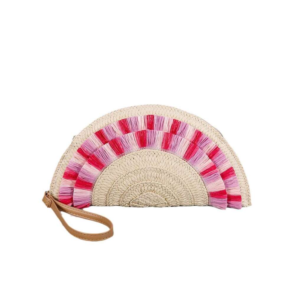 Fashionable dumpling bag new straw woven handbag designer Lafite grass woven handbag high-end feel