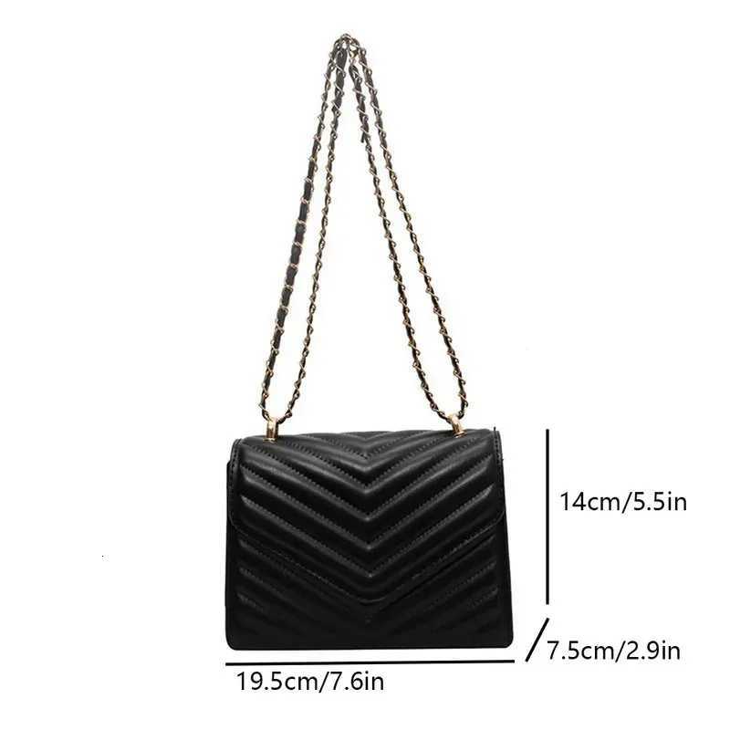 Womens fashionable single shoulder crossbody bag small square bag simple womens chain crossbody bag Y250719