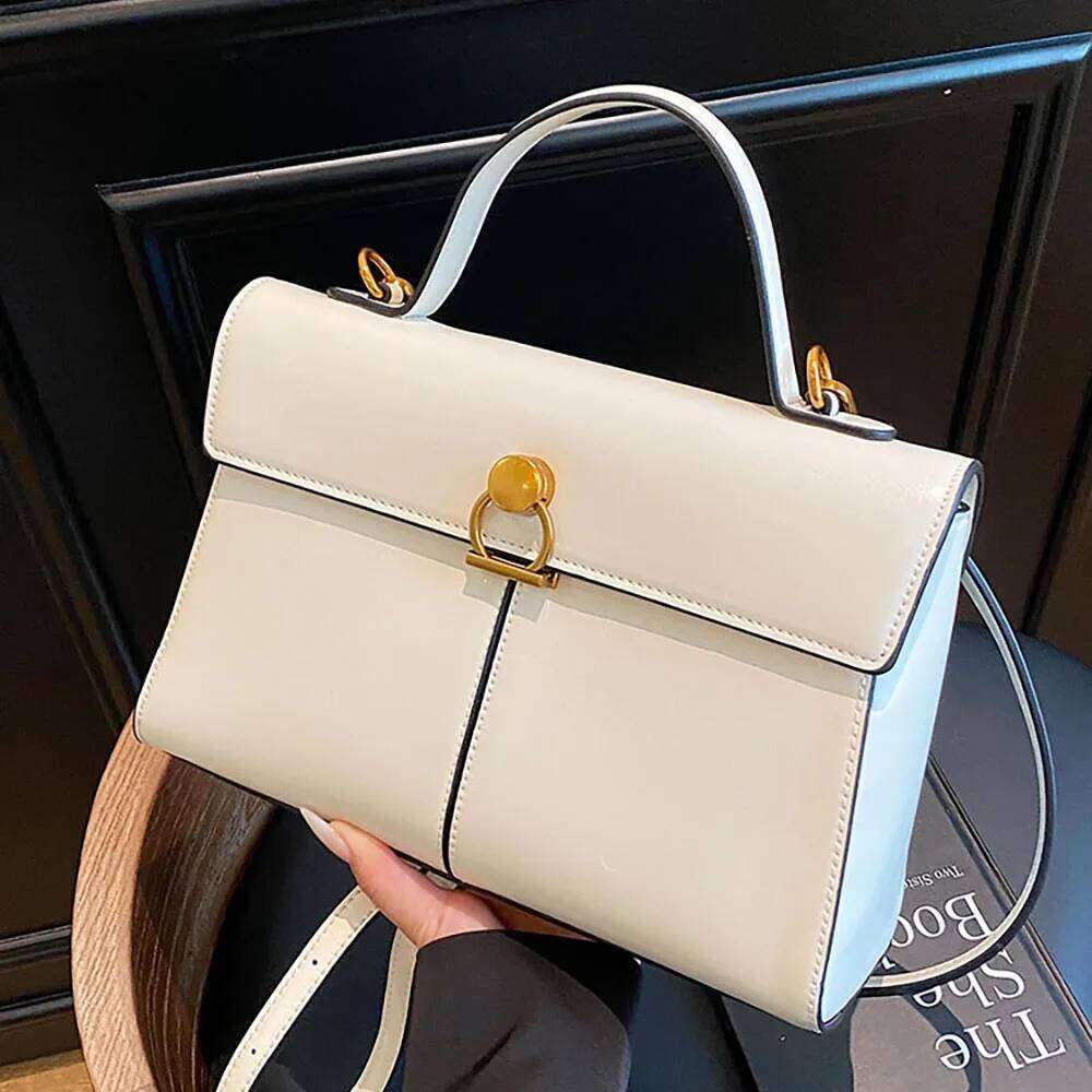 Designer Square Flap Single Shoulder Bags for Women High-end Pu Leather Red Handbags Lady Commuting Crossbody Bag