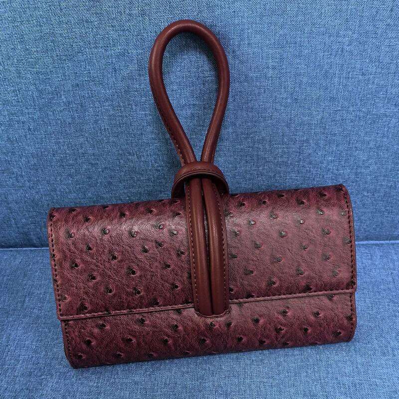 2024 New Hot Sales Handbag Women PU Pattern Brand Designer Ostrich Tote Shoulder Bag