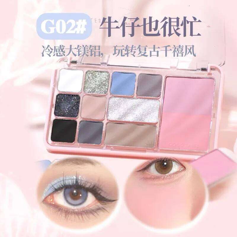 Gogotales lticolor Eyeshadow Palette Blush Highlighter All-in-One Plate Caramel Powder Brown Earth Tone Cosmetics Makeups X250721