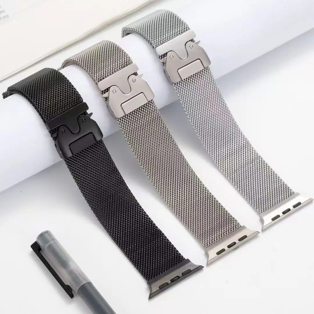 Milanese Loop For 49mm Series 10 9 8 7 6 5 4 SE 46mm 42mm 41mm 45mm 44mm 38-40mm Straps Accessories 250711