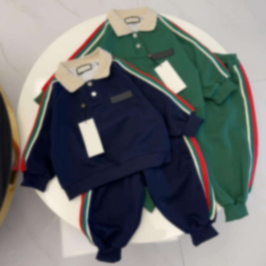 baby lapel sets kids designer clothes kid polo sweater tracksuit top luxury girl boy clothe set son daughter child Christmas birthdays parties school starts