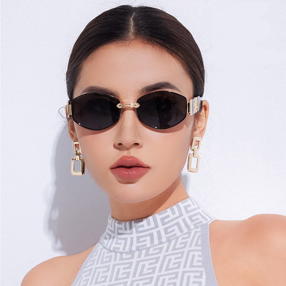 Designer Sunglasses For Women Men Oversized Frame Sunglasses Fashion Classic Sunglasses Luxury Polarized Goggle Pilot PC Frame UV400 Eyewear Kk806