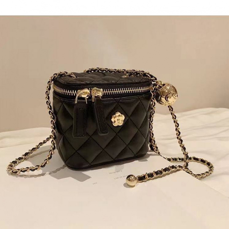Quilted Chain Camellia Small Bag Women Mini Box Crossbody Bag 2023 Shoulder Bag 250721