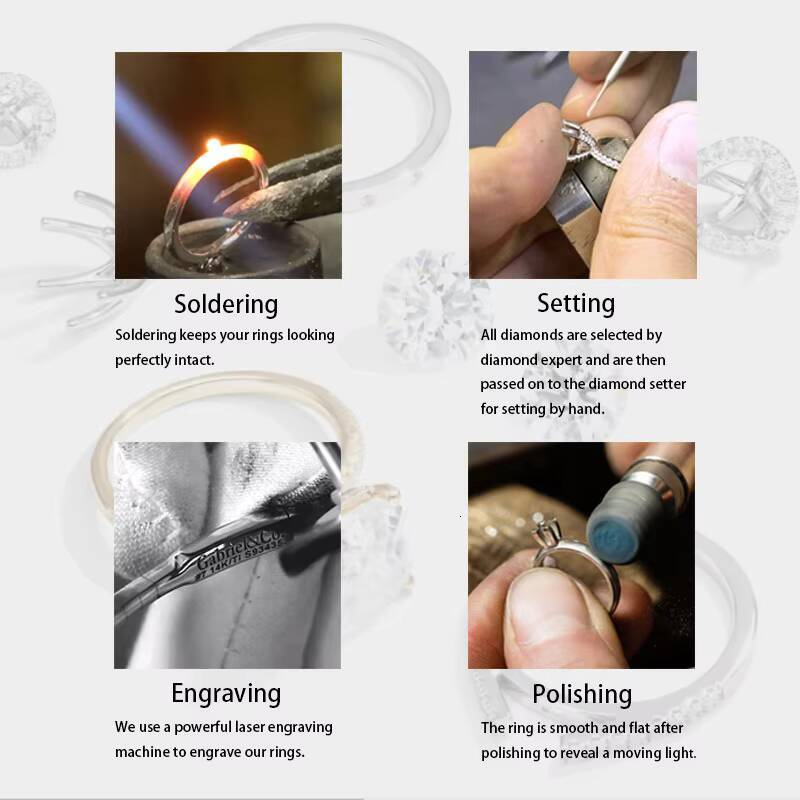 Custom Classical Ring 14k Yellow Gold Emerald Cut 8ct VVS Moissanite Diamond Iced Out Full Band Ring for Jewelry Present