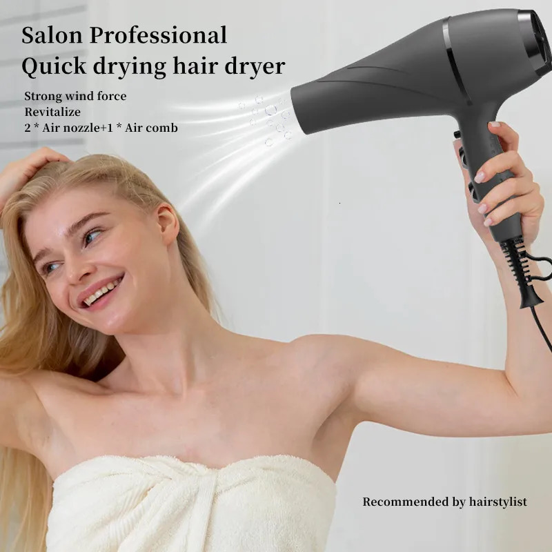 High-Speed Hair Dryer 2200w High-Power Fast Drying Bass Noise Reduction Household Hair Salon Model 110V220V 250717