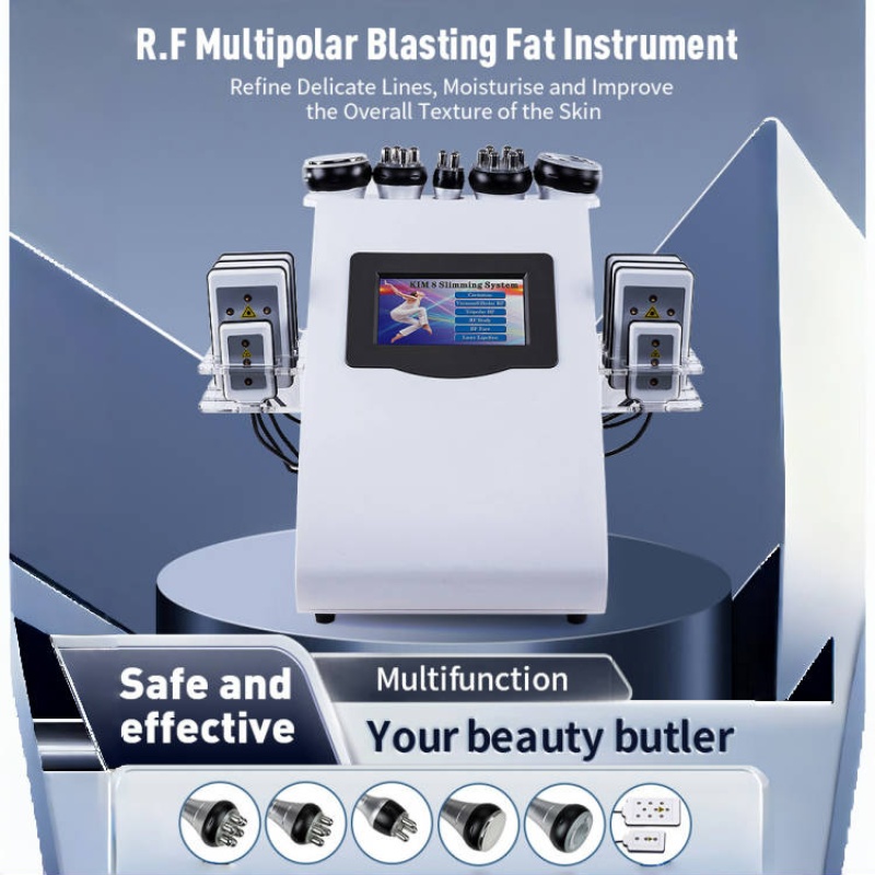 6 In 1 40K Cavitation Ultrasonic Machine Body Weight Loss Fitness Cellulite Fat Reduce Device