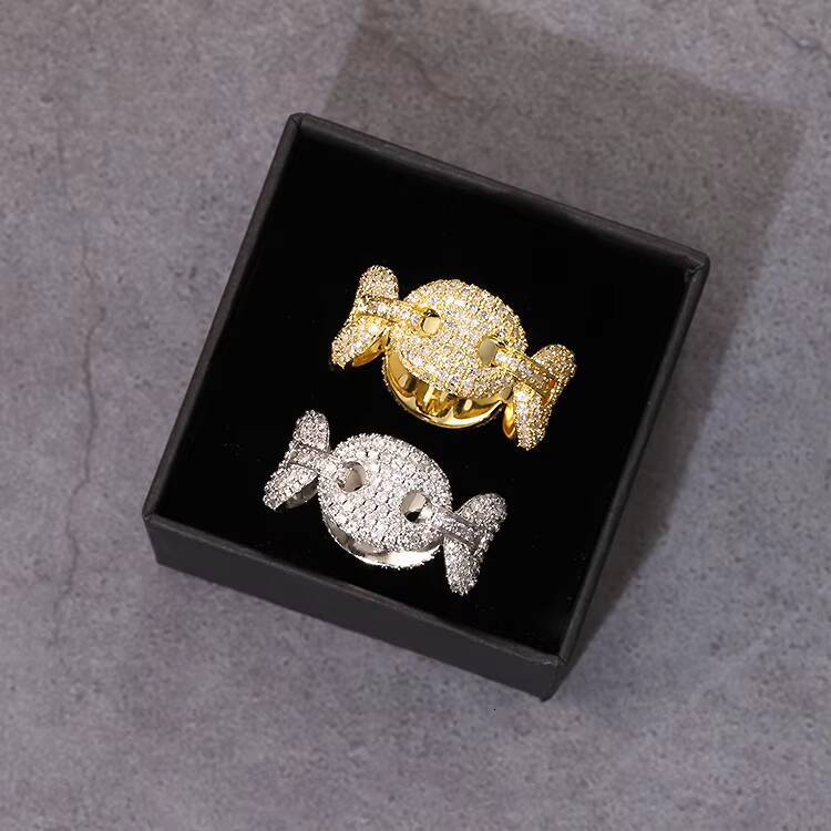 RTS Moissanite Diamond Ring Pass Diamond Tester Hip Hop Rings 925 Sterling Silver Gold Plated Fine Jewelry Rings for Men Women