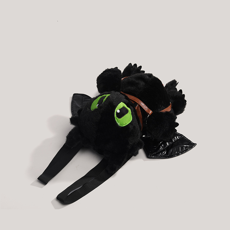 2025 Designer's New Women's Bear Plush Bag Cute Toothless Doll Backpack Gift Fashion for Girls