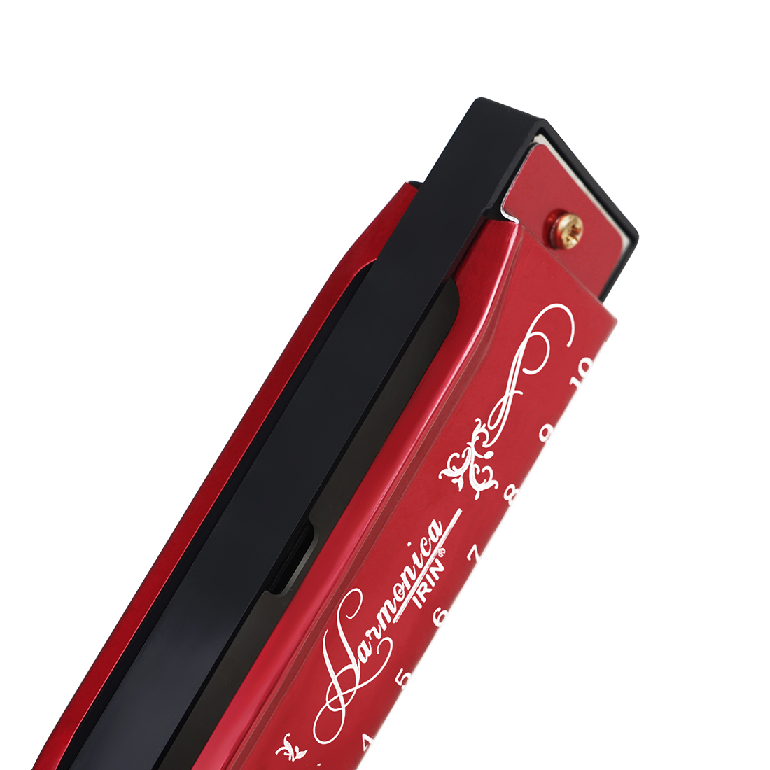 IRIN Wholesale Personalized Color 10 Hole 20 Tone C Blues Professional Children's Toy Mouth Organ Hohner Harmonica Blue/Red