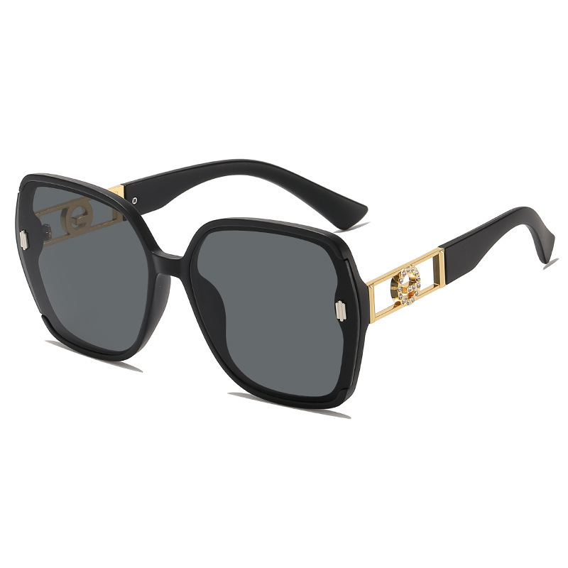Designer Sunglasses For Women Men Oversize Frame Sunglasses Fashion Classic Sunglasses Luxury Polarized Goggle Pilot PC Frame Oversized UV400 Eyewear 