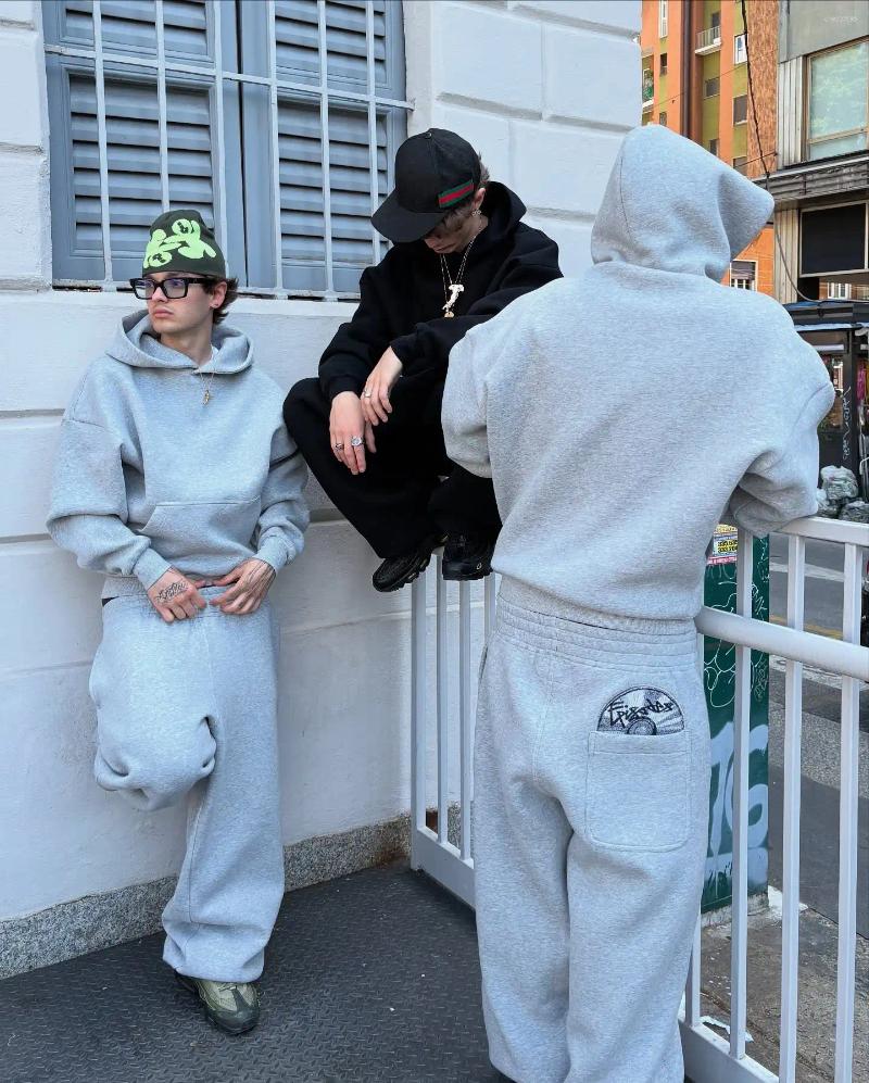 Men's Pants Hip Hop Optical Disc Ebroidered Graphic Casual Sweatpants Y2K Men Gothic Design Baggy Elastic Waist Jogging