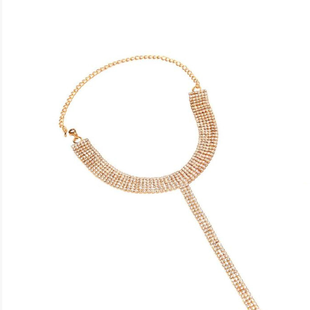New Arrival Ultra Sexy Bling Bling Chest Chain VVS Moissanite Iced out Bikini Body Chain Exquisite Necklace