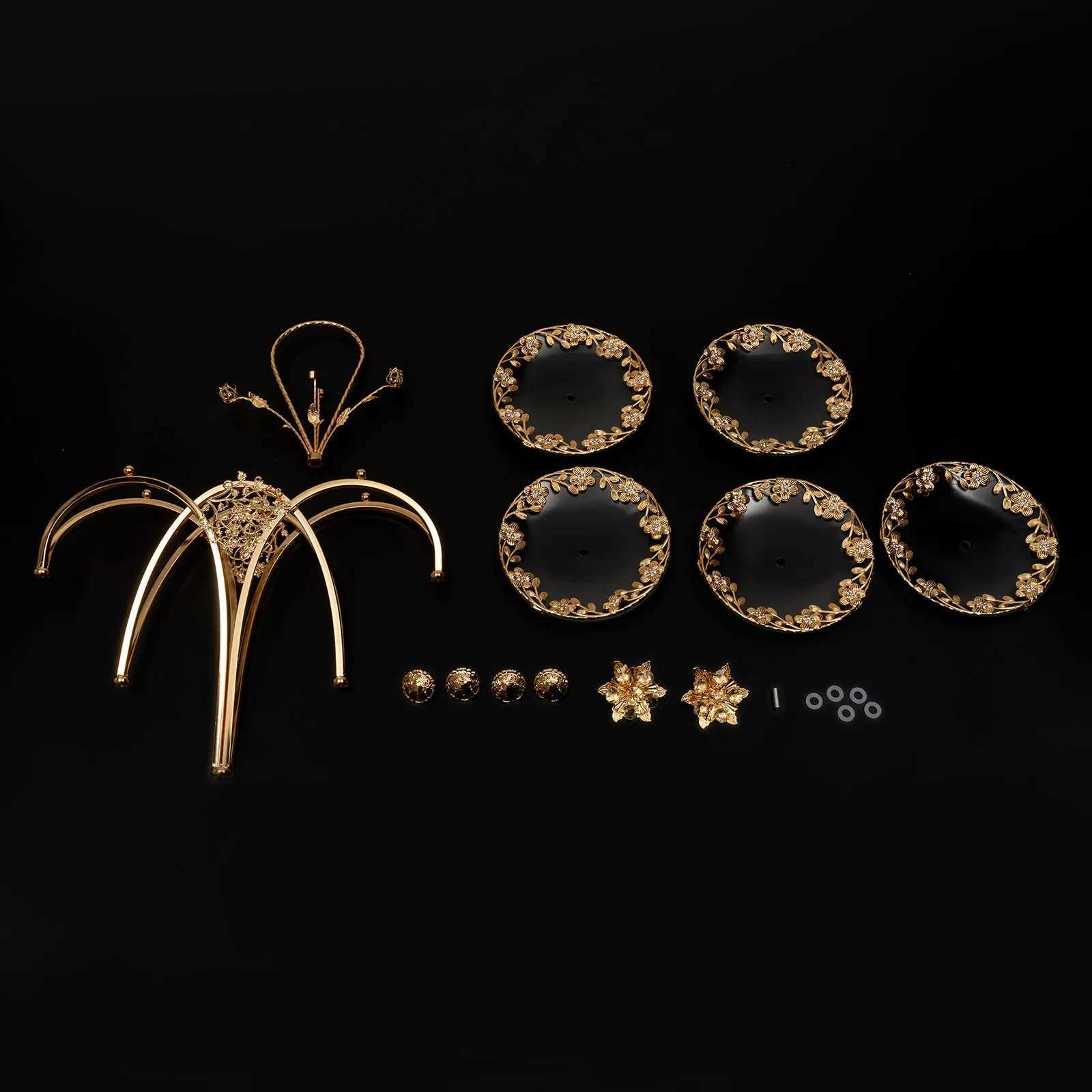 3-Tier Cake Stand with Tempered Glass Plates and Gold Iron Frame Perfect for Serving Cupcakes Desserts and Treats at Events X250721