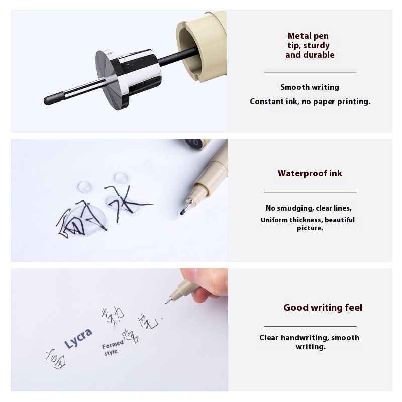 Ergonomic Fine Liner Pens by Fuleikale Ideal for Artistic Projects
