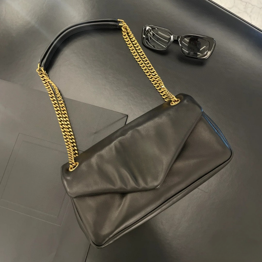 Designer Real Leather Shoulder Bags Soft Handbag Quilted Leather Woman Calypso Bag Gold Chain Bags Crossbody Luxury Purses And Handbags Clutch Underarm Bag 3278