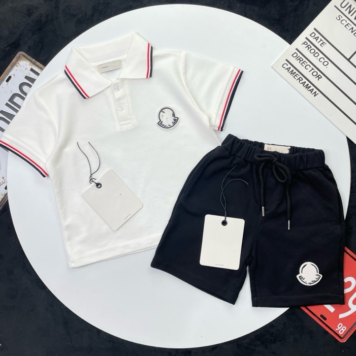 Luxury children's sportswear designer brand Baby Boys Girls clothing set Classic brand clothing set Children's summer short sleeve two-piece set size 90cm-160cm B1