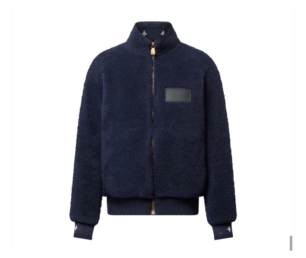 Designer Jackets Mens Fleece Jacket Thick Wonmen Warm down Classic Retro Autumn Winter Couple Models Coat Monogram Jacquard Lamb Wool Jacket Coat 7406