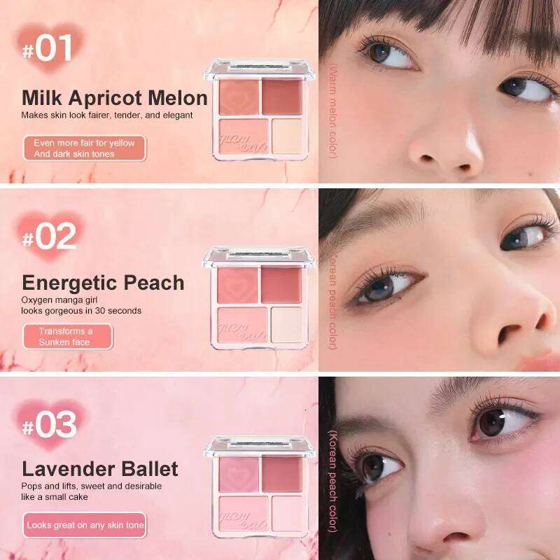 Judydoll 2-in-1 Blush & Highlighter Palette-Blush Cream, Radiant Matte Highlighter, Versatile Palette, Gift for Friends, Date X250721