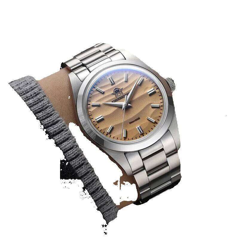 ADDIESDIVE Hot Ad2030 Quartz Watches No Stainless Bubble Mirror Glass Textured Dial Wrist 100M Waterproof Men's Watch