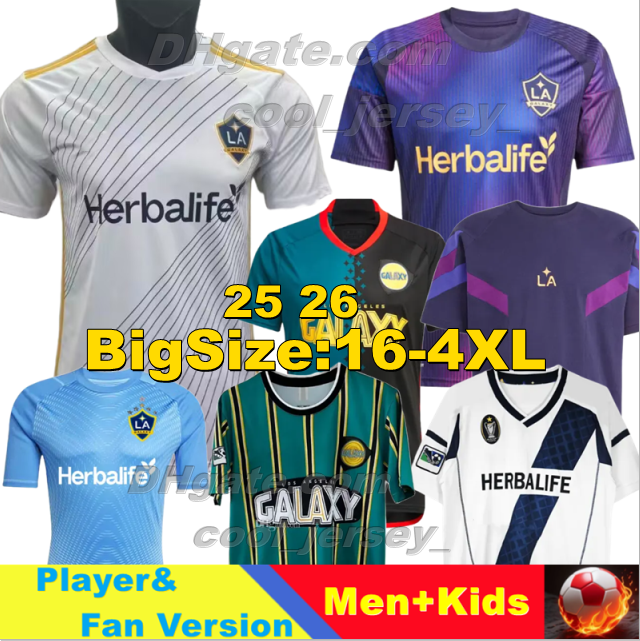 4XL 24 25 26 LA Galaxy Soccer Jerseys Retro 1999 1012 Long sleeve Football Shirts 2024 2025 2026 BRUGMAN RIQUI PUIG GABRIEL PEC NEAL Goalkeeper Men Uniforms kids kits